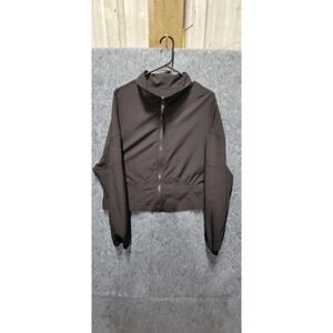 One‎ 5 One Black Front Zip-Up Lightweight Jacket Size XL